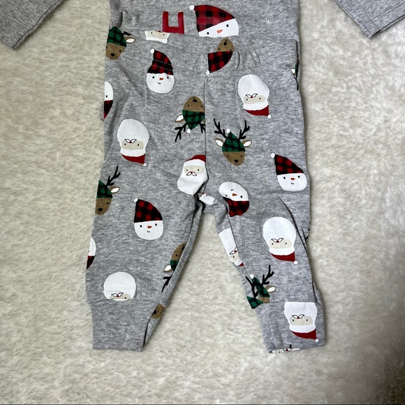 NWOT Just One You by Carters Gray Ho Ho Ho Christmas Body Suit and Pants Set - Picture 4 of 12